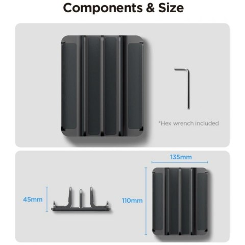 Stojak na laptopa Spigen LD208S4 Vertical Laptop Stand Space szary