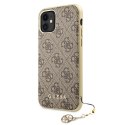 Guess GUHCN61GF4GBR iPhone 11 6,1" / Xr brown/brązowy hard case 4G Charms Collection