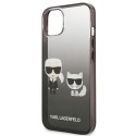 Karl Lagerfeld KLHCP13STGKCK iPhone 13 mini 5,4" hardcase czarny/black Gradient Ikonik Karl & Choupette