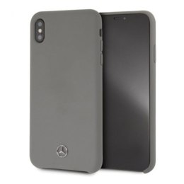 Mercedes MEHCI65SILGR iPhone Xs Max hard case szary/grey Silicon