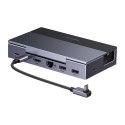 Stacja dokująca Ugreen CM800 6w1, do konsol przenośnych Steam Deck / Asus ROG Ally, USB-C do HDMI 4K 120Hz, 2x USB, USB-C, RJ45 