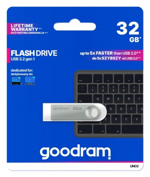 Pendrive GOODRAM UNO3-0320S0R11 (32 GB /Srebrny )