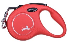 Smycz NEW CLASSIC S taśma -5m -do 15kg czerwony