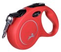 Smycz NEW CLASSIC S taśma -5m -do 15kg czerwony