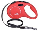 Smycz NEW CLASSIC S taśma -5m -do 15kg czerwony