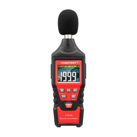Cyfrowy miernik decybeli Habotest HT622B, USB, A/C