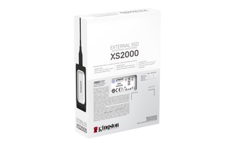 Dysk zewnętrzny SSD Kingston XS2000 (1TB; USB 3.2; srebrny; SXS2000/1000G)