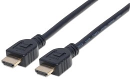MANHATTAN HDMI (męski) - HDMI (męski) 3 m 3m /s1x HDMI (wtyk) 1x HDMI (wtyk)