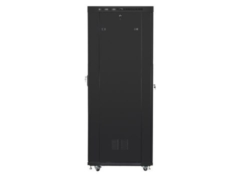 SZAFA INSTALACYJNA RACK STOJĄCA 19" 37U 800X1000 CZARNA DRZWI PERFOROWANE LCD LANBERG (FLAT PACK) V2
