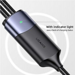 USAMS Kabel U71 2xUSB-C na USB-C 1,2m 100W PD Fast Charge czarny/black SJ551USB01 (US-SJ551)