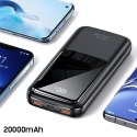 USAMS Powerbank PB58 20000mAh 22.5W Dual QC+PD Fast Charge czarny/black 20KCD17701 (US-CD177)