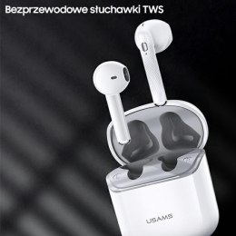 USAMS Słuchawki Bluetooth 5.0 TWS SY series SY02 bezprzewodowe niebieski/blue BHUSY02