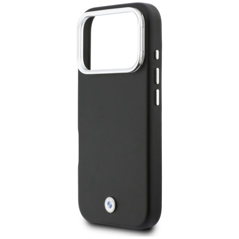 Etui BMW M Sign Metal Logo MagSafe do iPhone 17 Pro czarny