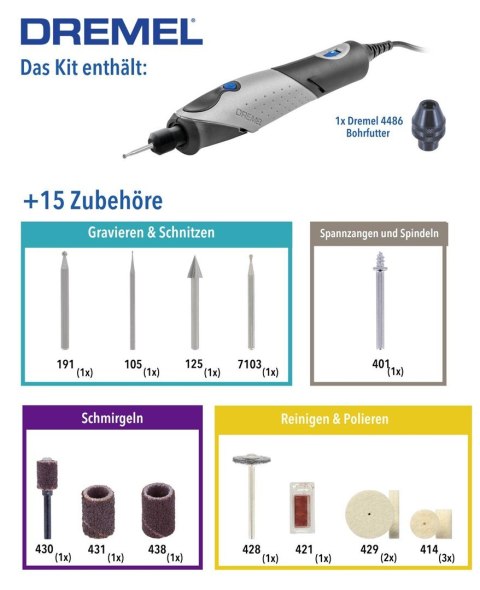 Narzędzie tokarskie Dremel 2050 Stylo+