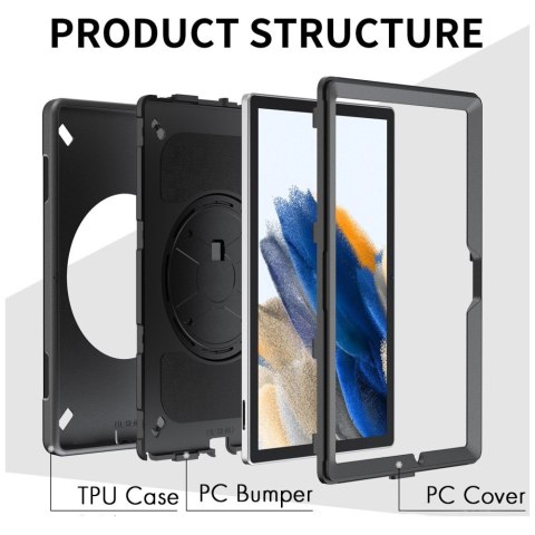 Pancerne etui z uchwytem 4smarts Rugged Case Grip for Apple iPad
(7.Gen./8.Gen./9.Gen.) czarny