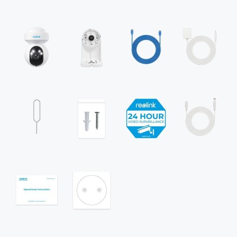 Reolink E Series E560 Kulisty Kamera bezpieczeństwa IP Wewnętrz i na wolnym powietrzu 3840 x 2160 px Ściana