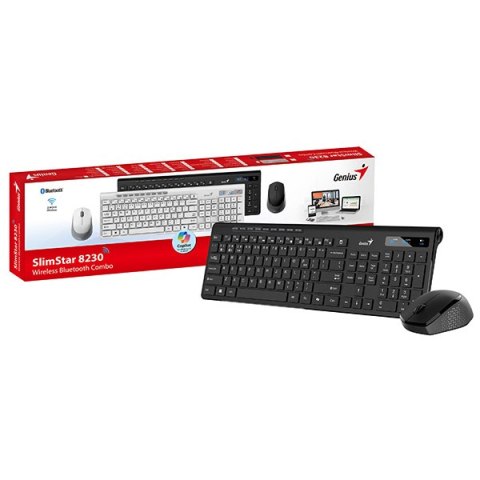 Genius SlimStar 8230 COPILOT Zestaw klawiatura i mysz bezprzewodowa CZ/SK, czarna