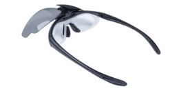 Okulary strzeleckie Wosport Black - 3 wymienne wizjery, pasek