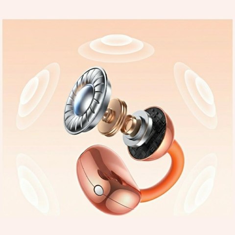 Słuchawki TWS USAMS R03 Echo Clip-on Bluetooth 6.0 bezprzewodowe niebieski