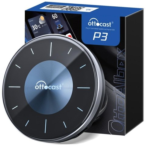 Adapter samochodowy Ottocast PCS46 OttoAibox P3 Android Multimedia Box czarny