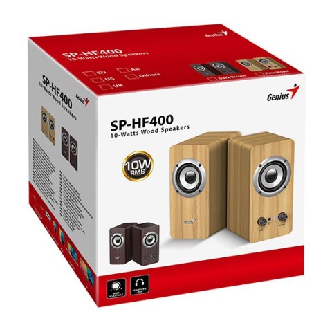 Genius głośniki SP-HF400, 10W, brązowa