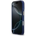 Etui Guess IML 4G Script Metal do iPhone 17 Pro Max niebieski
