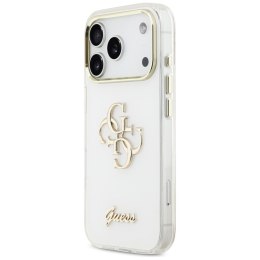 Etui Guess IML 4G Script Metal do iPhone 17 Pro biały