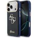 Etui Guess IML 4G Script Metal do iPhone 17 Pro niebieski