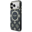 Etui Guess IML Peony Dot MagSafe do iPhone 17 Pro Max czarny