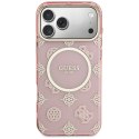 Etui Guess IML Peony Dot MagSafe do iPhone 17 Pro Max różowy