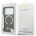 Etui Guess IML Script Metal MagSafe do iPhone 17 Pro Max czarny