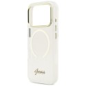 Etui Guess IML Script Metal MagSafe do iPhone 17 Pro przezroczysty