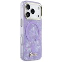 Etui Guess IML Shell Script Metal MagSafe do iPhone 17 Pro Max fioletowy