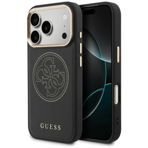 Etui Guess Perforated 4G MagSafe do iPhone 17 Pro Max czarny
