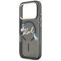 Etui Karl Lagerfeld IML Choupettes Karl Script Logo MagSafe do iPhone 17 Pro czarny