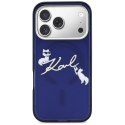 Etui Karl Lagerfeld IML Choupettes Karl Script Logo MagSafe do iPhone 17 Pro niebieski