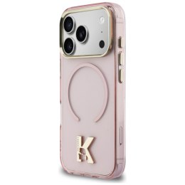 Etui Karl Lagerfeld IML K Head Logo MagSafe do iPhone 17 Pro różowy