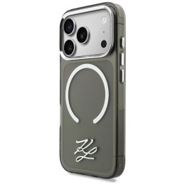 Etui Karl Lagerfeld IML KL Script Logo MagSafe do iPhone 17 Pro Max czarny