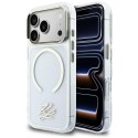 Etui Karl Lagerfeld IML KL Script Logo MagSafe do iPhone 17 Pro Max przezroczysty