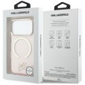 Etui Karl Lagerfeld IML KL Script Logo MagSafe do iPhone 17 Pro Max różowy