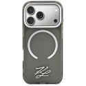 Etui Karl Lagerfeld IML KL Script Logo MagSafe do iPhone 17 Pro czarny