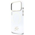 Etui Karl Lagerfeld IML KL Script Logo MagSafe do iPhone 17 Pro przezroczysty