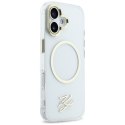 Etui Karl Lagerfeld IML KL Script Logo MagSafe do iPhone 17 przezroczysty