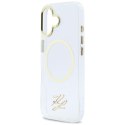 Etui Karl Lagerfeld IML KL Script Logo MagSafe do iPhone 17 przezroczysty
