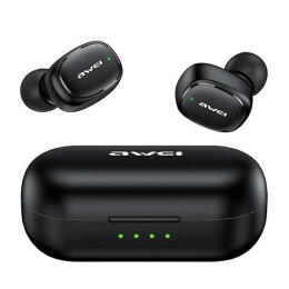 AWEI słuchawki Bluetooth 5.1 T13 Pro TWS + stacja dokująca czarny/black