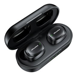 AWEI słuchawki Bluetooth 5.1 T13 Pro TWS + stacja dokująca czarny/black