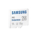 Samsung | PRO Endurance | MB-MJ256KA/EU | 256 GB | Karta pamięci microSD | Pamięć flash klasy U3, V30, Class 10 | Adapter SD