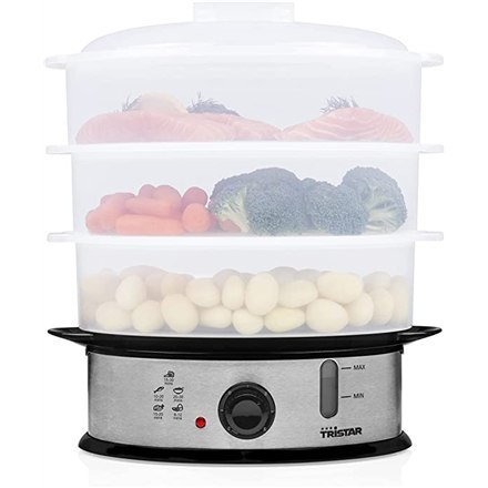 Tristar | Food Steamer | VS-3914 | Silver | 1200 W | Capacity 11 L | Number of baskets 3