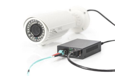 Konwerter mediów Gigabit PoE, RJ45 / SFP, PSE