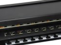 Wyposaż 19-calowy panel krosowy 48xRJ45 Cat6 FTP 1U 250MHz RAL9005